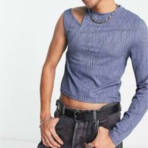 ASOS DESIGN SKINNY CROP LONG SLEEVE T-SHIRT